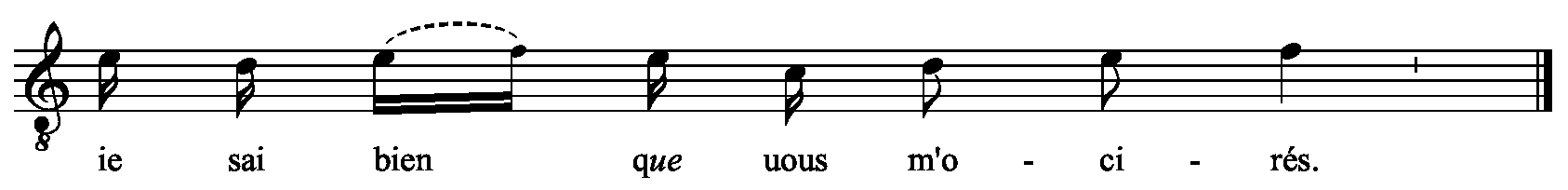 Refrain musical notation